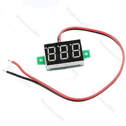 P128- - 5pcs/lot Mini LED DC2.5-30V Red Volt Voltage Meter Display Digital Voltmeter Self-Powered Drop Shipping