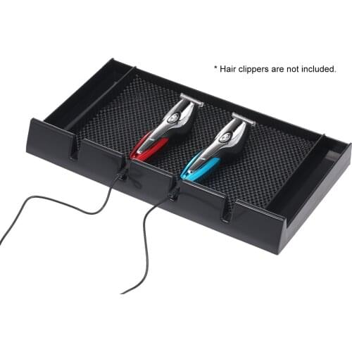 Hair Clipper Holder Plastic Barber Clipper Salon Clippers with Mat Hair Trimmer Holder Hairdresser Stylists Barber Salon Tools