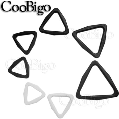 10pcs Plastic Triangle Buckle Slider Adjust Buckle For Backpack Bag Straps Parts Webbing Size 3/4'' 1'' 1-1/4'' 1-1/2'' 1-3/4