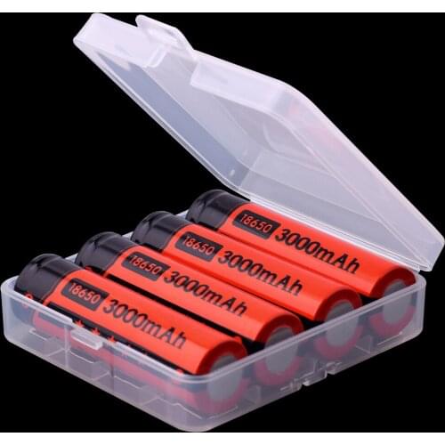 Hot YCDC Original Hot 3.7V 3000mAh 18650 Lithium Rechargeable Battery Flashlight LI-Ion Batteries With Battery Box