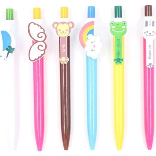 Kawaii Animals Rolling Ball Pens Cute Fine Point Signing Pens,0.5mm Writing Point,20-Pack