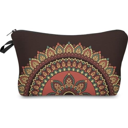 BU Store 18-22cm Fashion Brand barrel-shaped Cosmetic Bags New Makeup bag Heat Transfer Printing Travel cosmetic organizer bag