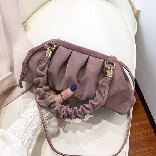 Velvet Clutch Crossbody Bags for Women 2021 Winter Fashion Branded Shoulder Handbags and Purses Luxury Trendy Cross Body Bag