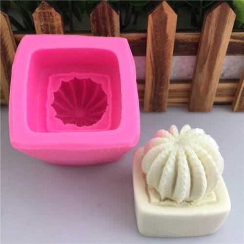 Cactus Candles DIY Craft Molds Wax Candle Molds Gypsum Plaster Silicone Mould Handmade Soap Decorating Tools Fondant Crafts