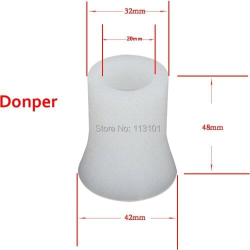Trumpet-shaped Sealing Ring Silicone Seal Tube for Soft Serve Ice Cream Machines Different Size for Selection