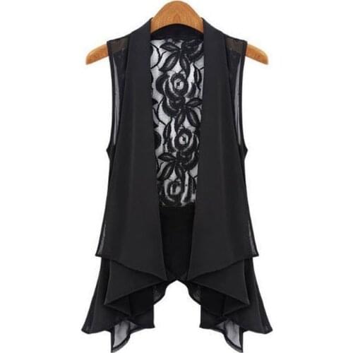Spring Summer 2021 Womens All-match Slim Black Colete Vest Women Casual Waistcoat Vests Ladies Fashion Clothing Plus Size 5XL