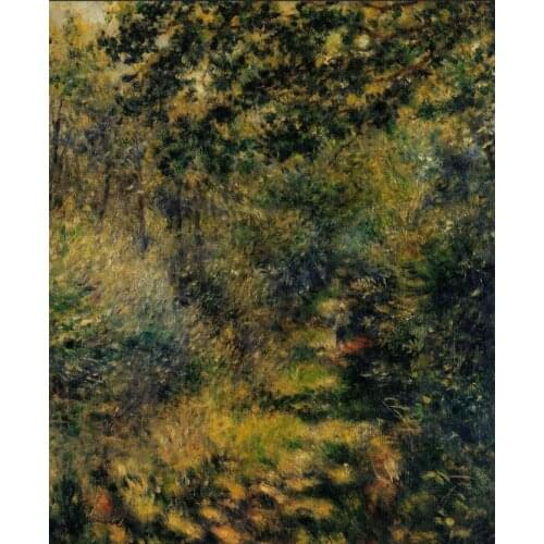 High quality Oil painting Canvas Reproductions Path through the High Grass By Pierre Auguste Renoir hand painted