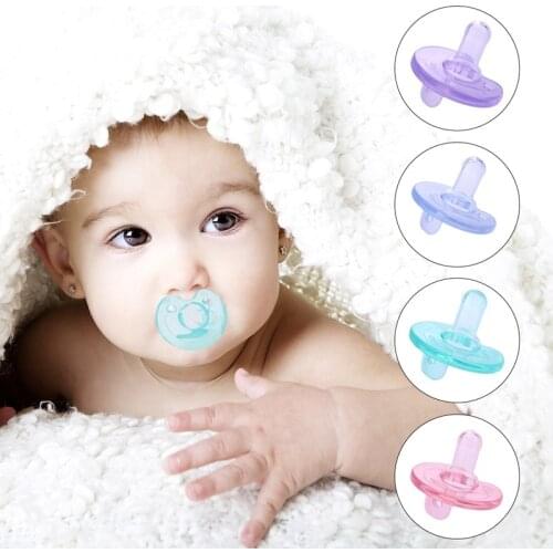 1Pc Newborn Baby Pacifier Sleeping Baby Silicone Thumb Play Mouth Notched Pacifier Dummy Nipple Pacifier