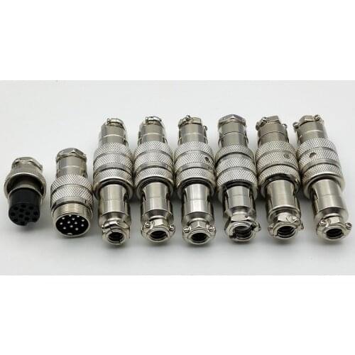 10SET GX16-2/3/4/5/6/7/8/9/10 Pin Male Female 16mm Circular Connector New