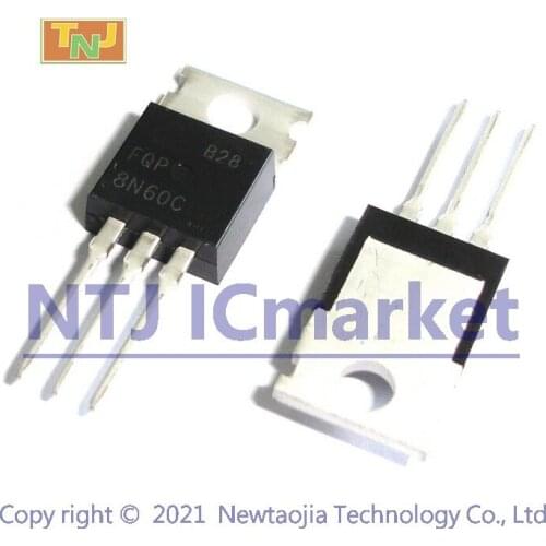 10 PCS FQP8N60C TO-220 FQP8N60 FQP 8N60C 600V N-Channel MOSFET