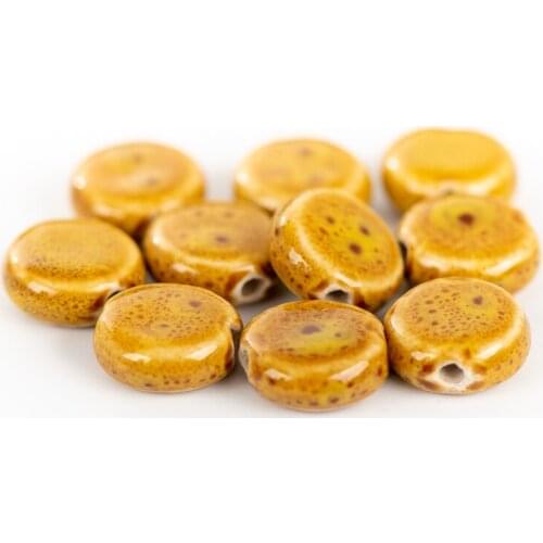 15# 20pcs 15# 10pcs Round Shape China Ceramic beads not glass handmade China Ceramics bead #IY206