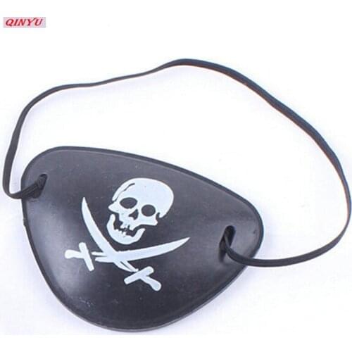 2021 10pcs Creative Black Pirate Eye Cover Single-Eyed Cosplay Eye Patch Pirate Eyepatch High Quality Halloween Props 6ZHH051
