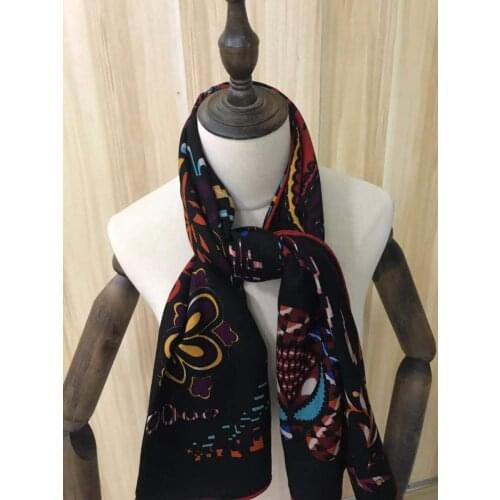 2021 new arrival autumn winter black horse 140*140 cm colorful scarf 65% cashmere 35% silk scarf wrap for women lady girl