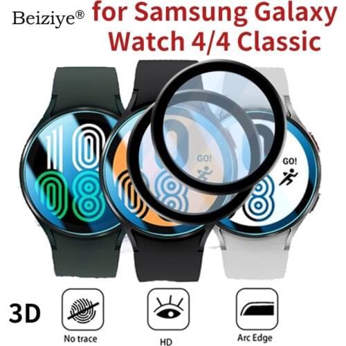 3D Clear Protective Film For Samsung Galaxy Watch 4 Classic 42/46mm full screen HD Protective Film For Galaxy Watch 4 40mm 44mm