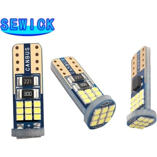 500PCS T10 LED Bulb W5W Canbus 168 T10 27SMD Car LED Clearance Light Reading Lights 12V Car Accessories Led Lights for Car