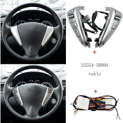 STEERING WHEEL CRUISE CONTROL BLUETOOTH SWITCH WITH CABLE for NISSAN TIIDA SENTRA SUNNY Livina ALMERA CUBE VERSA NOTE