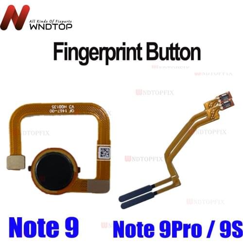 For Xiaomi Redmi Note 9 Pro Home Button Fingerprint Ribbon Identification Sensor Flex Cable Redmi Note 9S Fiingerprint Cable