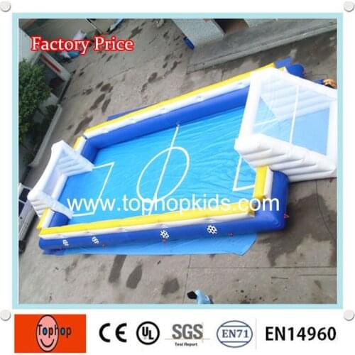 Factory price outdoor inflatable sprot games china soap soccer football field for kids and adults for sale
