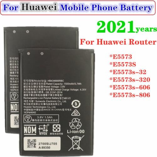 HB434666RBC Router Battery 1500mAh For Huawei Router E5573 E5573S E5573s-32 E5573s-320 E5573s-606 E5573s-806 Batteries