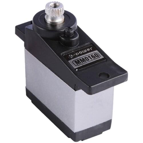 K-power MM0160 16G 3KG/0.12S Metal Gear Micro/ Mini Servo for Fixed wing RC Airplane Helicopter for rc hobby