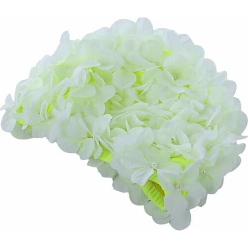 Colorful Outdoor Swimming Hat Women Flowers Design Bath Cap For Long Hair