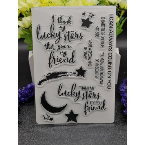 Luckly star Clear Silicone Rubber Stamp for DIY scrapbooking/photo album Decorative craft A99