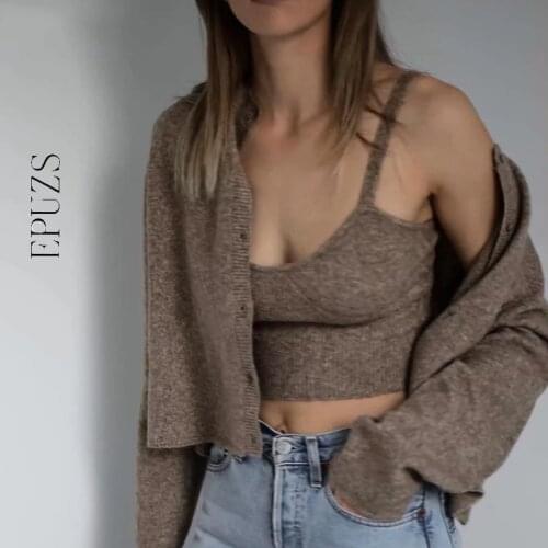 Winter Knitted Cardigans women long sleeve knit Sweater fashion office lady chic Cardigans Female Tops 2020