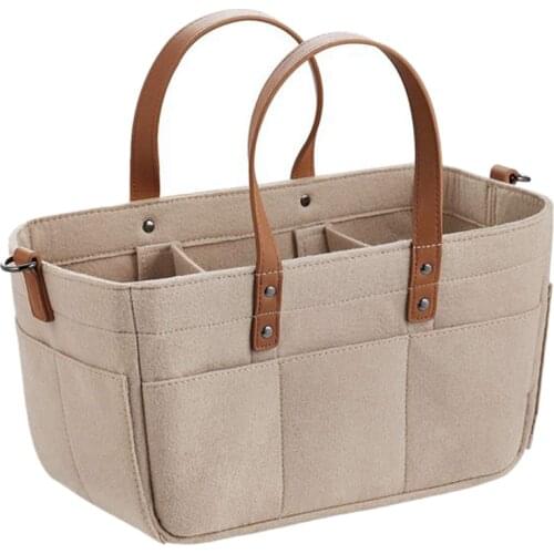 Baby Diaper Caddy Organizer Baby Shower Basket Portable Nursery Storage Bin Car Storage Basket for Toys Nursery Room