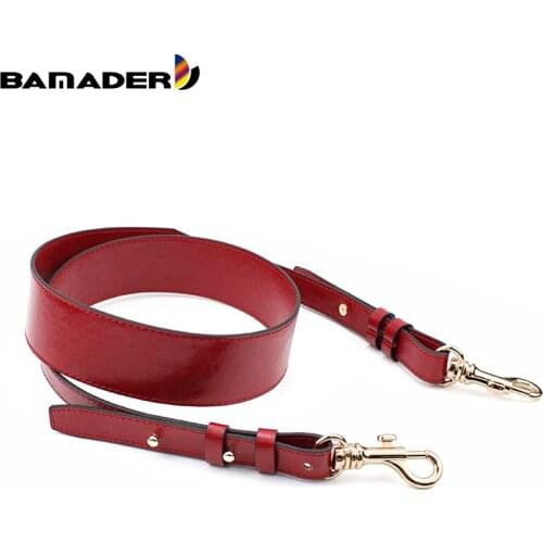 BAMADER Oil Wax Leather Adjustment Bag Strap Detachable O bag Handles Replacement Accessories Shoulder Strap Handbag Belts Strap
