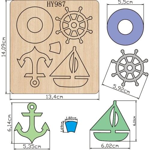 Sailor pendant cutting dies 2019 new die cut &wooden dies Suitable for common die cutting machines on the market