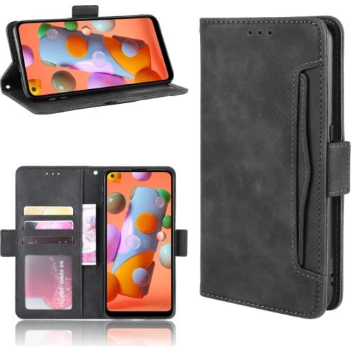 For Samsung Galaxy A11 Case 6.4 inch Multi-function card slot Leather Book Flip Design Wallet Cover for Samsung A11 A115F Case