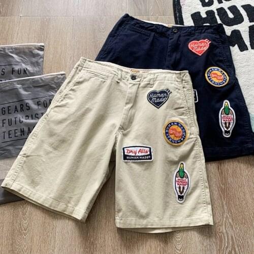 Human Made Cargo Shorts Board Pants Casual Basketball Women Men Clothing Summer Gym Running Fitness Streetwear Workout Casual