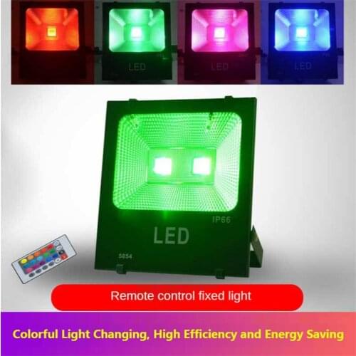 LED Floodlight Colorful RGB Color-changing Spotlight Outdoor Waterproof Landscape Garden Lighting Tree Greening Light 220V 20W