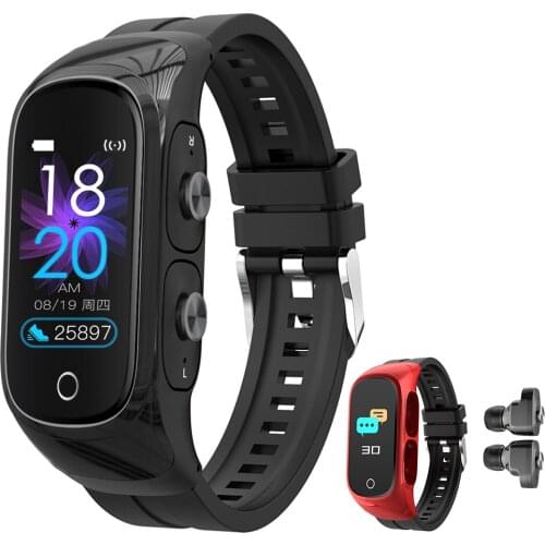 Smart bracelet Wireless TWS Bluetooth Earphones Call HiFi Headset Noise Reduction Smartwatch For Android IOS Phone