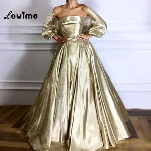 Strapless Evening Dresses Robe De Soiree Arabic Dubai Muslim Formal Dress Turkish Aibye Prom Dresses With Wrap 2018 New Arrival