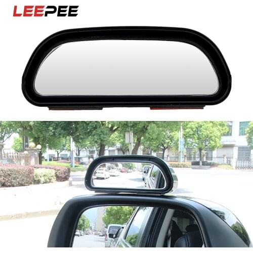 FORAUTO Car Rear View Convex Mirror Auxiliary Rearview Blind Spot Mirror Adjustable for Car Vehicle Side Blindspot Universal