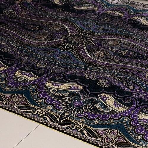 High Quanlity 6'x9' Purple Classic Abstract Persian Style Handnade Silk Carpet For Living Room or Study Room