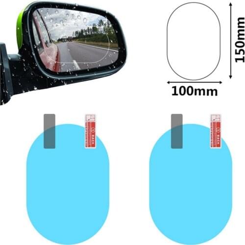 2Pcs/Set Car Rear View Side Mirror Rainproof Film Nano Clear Anti Rain Fog Water Soft Film Protction Sticker Tool Car Exterior