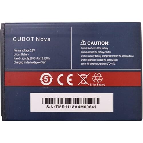 100% New Original 3200mAh For Cubot Nova Battery for Cubot Nova High Quality Replacement Large Capacity mobile phone Battery