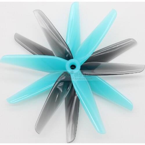 2/12pairs/HQPROP HeadsUp R38 5.1X3.8X3 3-Blade PC Propeller for RC FPV Racing Freestyle 5Inch 5.1Inch Drones