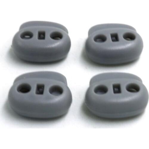 2018Top Fashion New Arrival Plating Koordstopper Paracord 50pcs/pack 19*21mm grey Toggle Stopper Plastic Clip