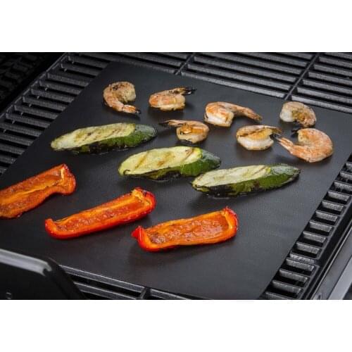 Non-stick grill mat barbecue grill reusable oven grill pan mat kitchen utility 40 * 30