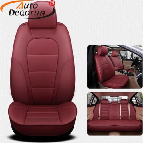 AutoDecorun Custom Fit Cowhide Automobiles Seat Covers for KIA NIRO 2017 Seat Cover Cars Seats Protectors Accessories 14 PCS/Set