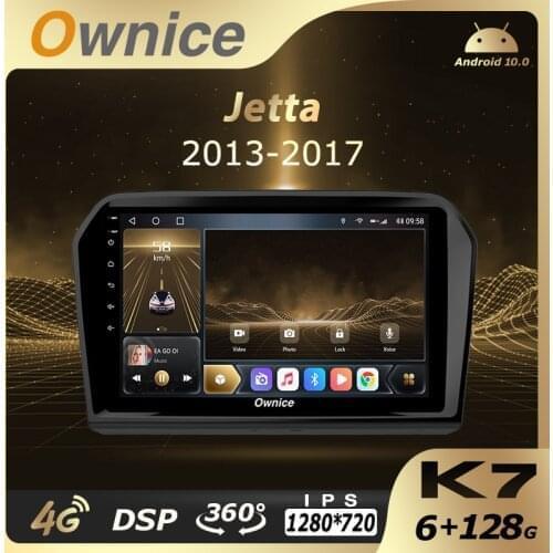 Ownice Android 10.0 K7 Car Auto Radio for VW Jetta 2013 - 2017 6G+128G 8 Core 360 Panorama 5G Wifi 4G LTE 1280*720 SPDIF
