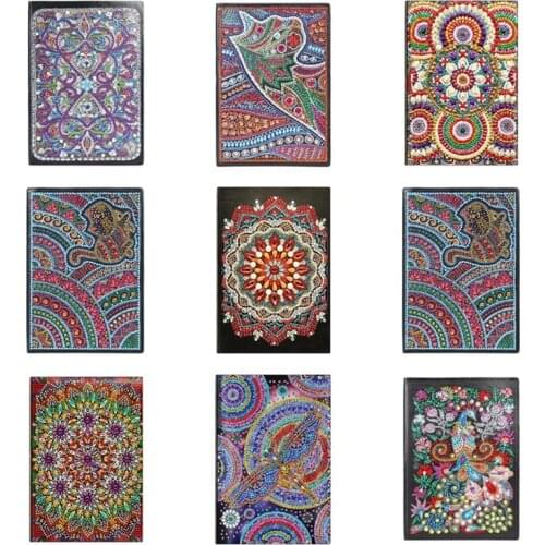 DIY Special Shaped Diamond Painting Notebook 50 Pages A5 Diary Book Sketchbook Diary School Office Home Kids Creative Notepad