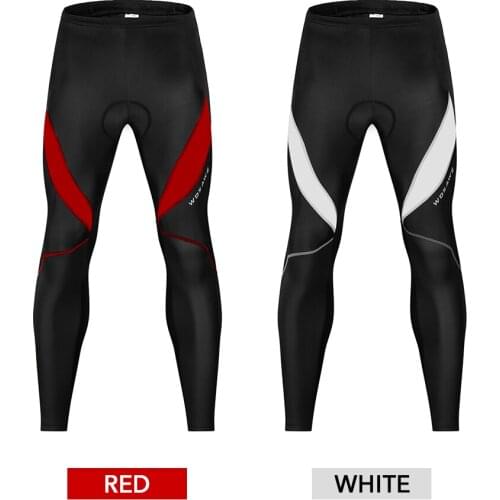 Men Bicycle Pants 3D Padded Road Bike Cycling Pants Windproof Thermal Biking Running Tights Full Length Bicycle Tights Pants