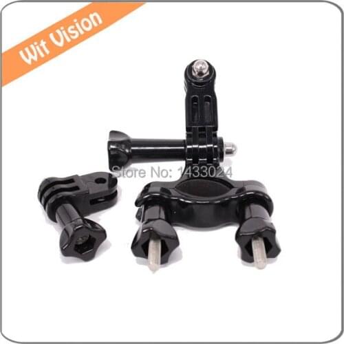 Bicycle Handlebar Seatpost Pole Mount Clamp with 3 Way Pivot Arm for GoPro HD Hero 2 3 3+ 4 5 6 7