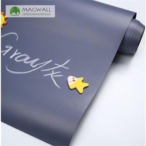 Magnetic double-layer gray color writing board 0.9*1.2m stain free educational dust free drawing chalkboard