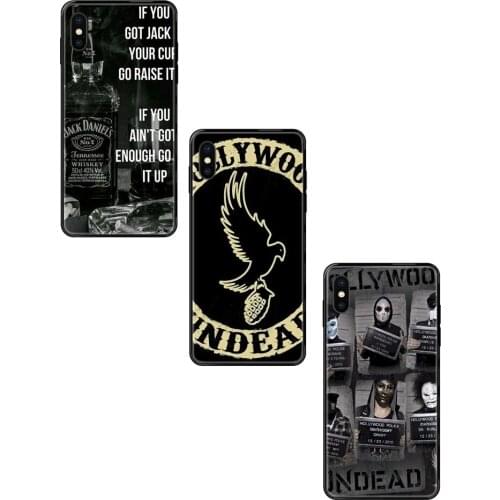 Black Soft TPU Ultra Thin Cartoon Pattern Hollywood Undead Super Cheap For Redmi 3S 4X 4A 5 5A 6 6A 7 7A 8 8A 8T 9 9A K20 K30