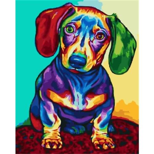 DRAWJOY Framed Picture Painting & Calligraphy Of Animals DIY Painting By Numbers Coloring By Numbers Home Decor